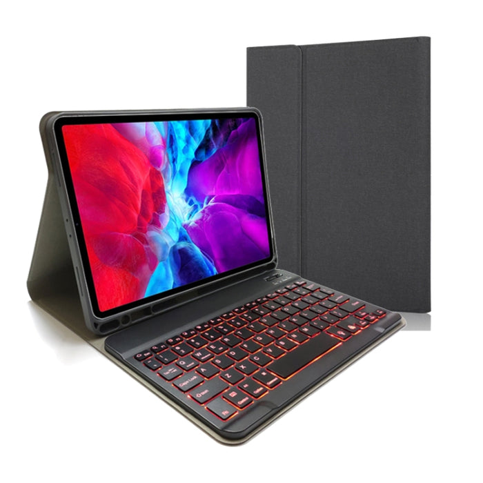 Funda de cuero con tapa Horizontal para teclado Bluetooth magnético desmontable con textura de tela para iPad Pro 11 2020/2018 con soporte y ranura para bolígrafo