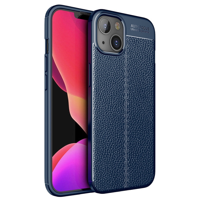 Caja del teléfono de TPU con textura de litchi