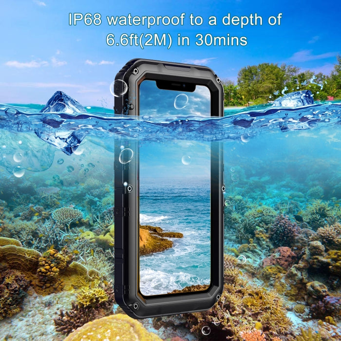 Funda protectora de silicona + metal a prueba de polvo a prueba de golpes