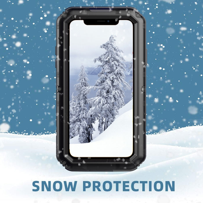 Funda protectora de silicona + metal a prueba de polvo a prueba de golpes