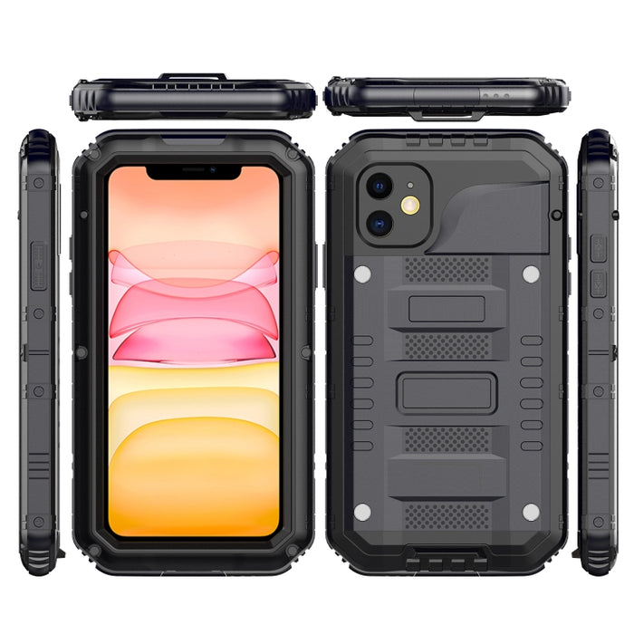 Funda protectora de silicona + metal a prueba de polvo a prueba de golpes
