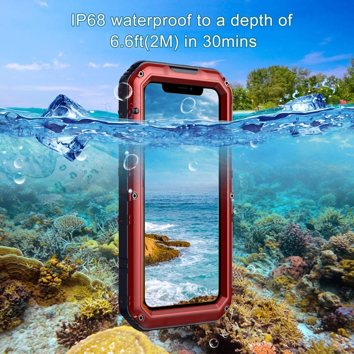 Funda protectora de silicona + metal a prueba de polvo a prueba de golpes
