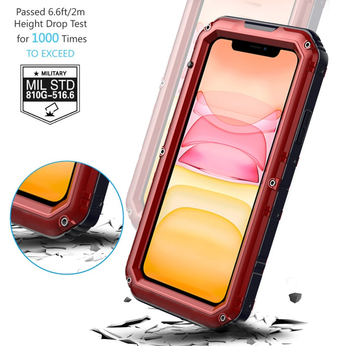 Funda protectora de silicona + metal a prueba de polvo a prueba de golpes