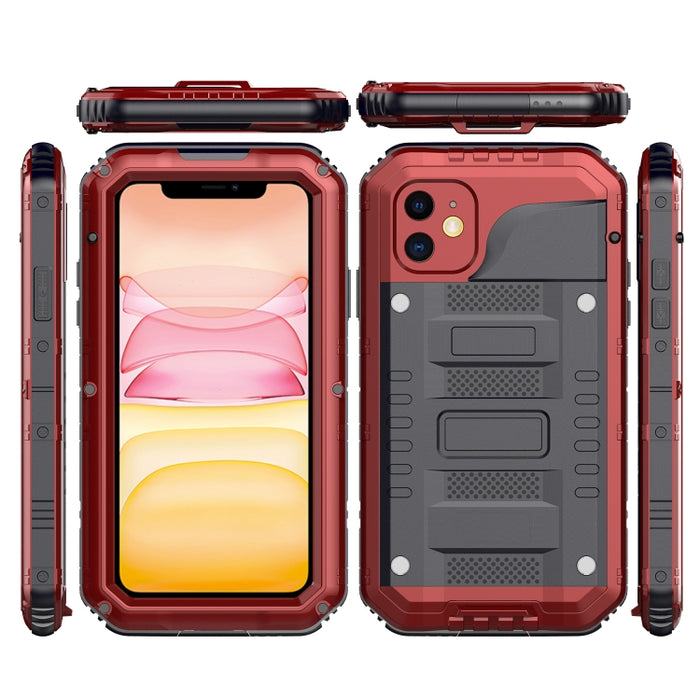 Funda protectora de silicona + metal a prueba de polvo a prueba de golpes