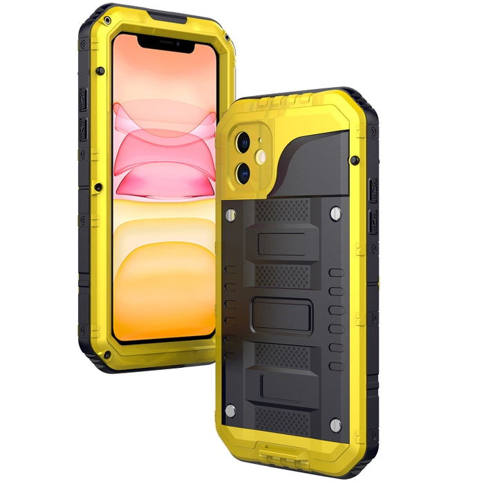 Funda protectora de silicona + metal a prueba de polvo a prueba de golpes