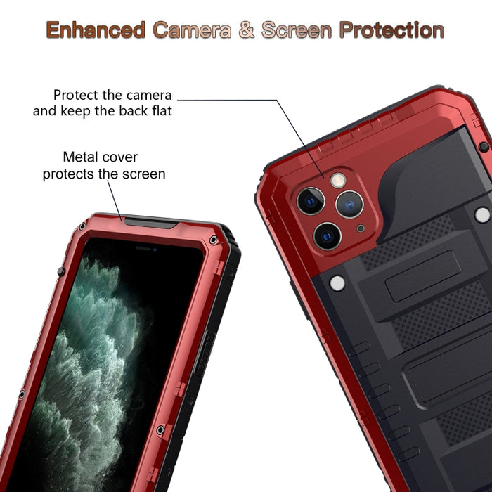 Funda protectora de silicona + metal a prueba de polvo a prueba de golpes