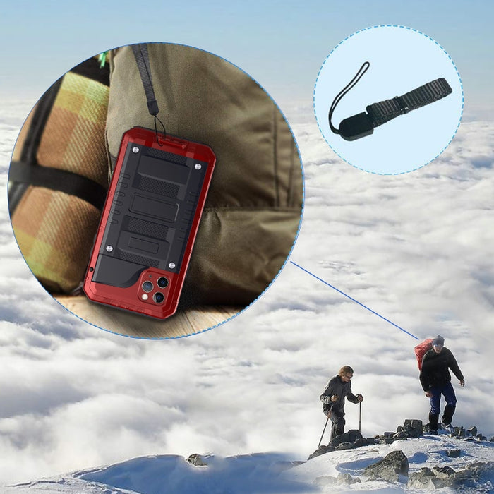 Funda protectora de silicona + metal a prueba de polvo a prueba de golpes