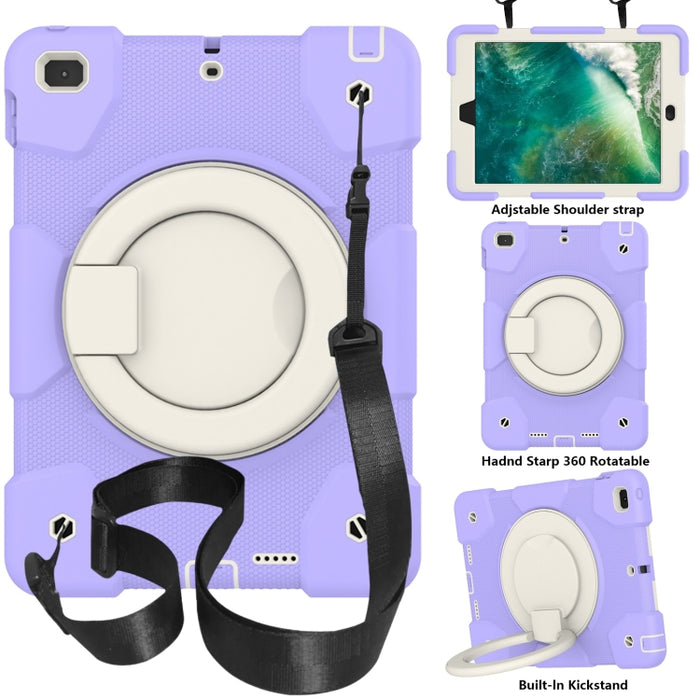 Estuche para tableta de protección de cuerpo completo de silicona + PC con soporte y correa