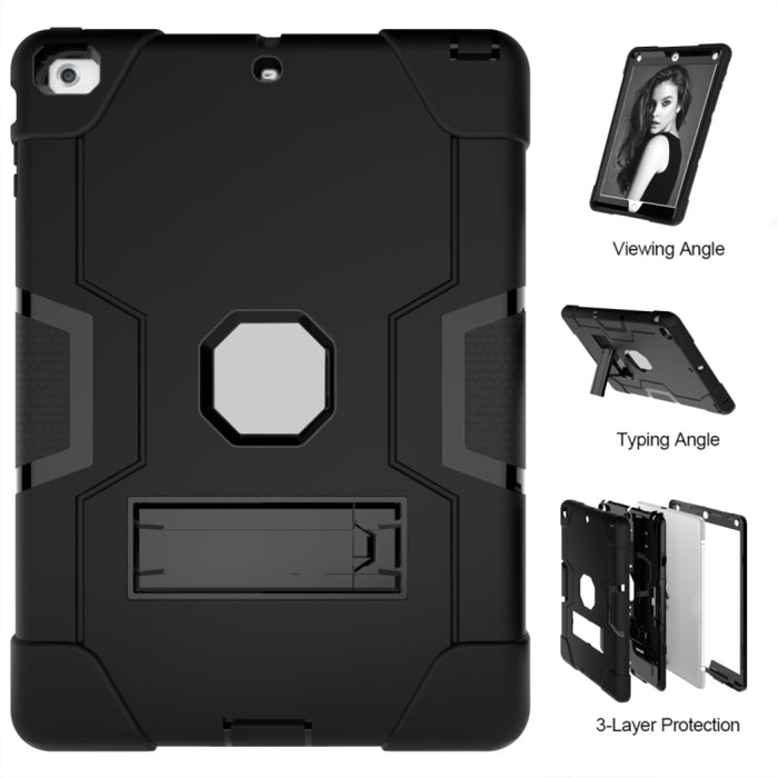 Funda protectora de silicona + PC con soporte