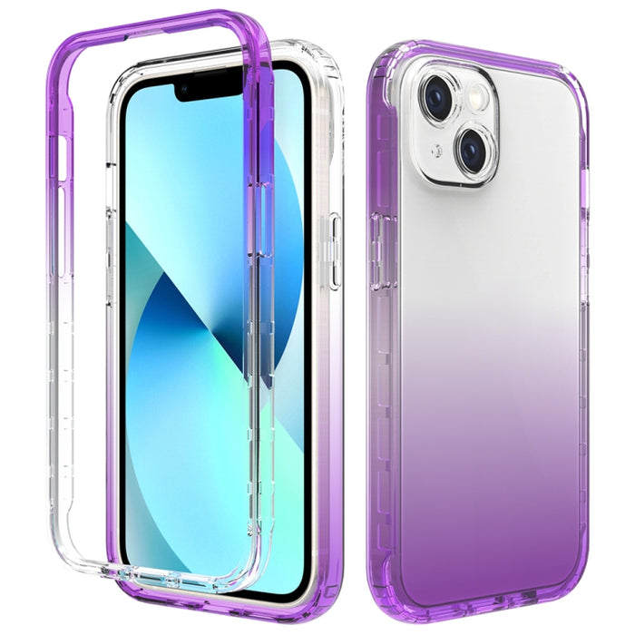 Estuche para teléfono PC + TPU de cambio gradual de dos colores