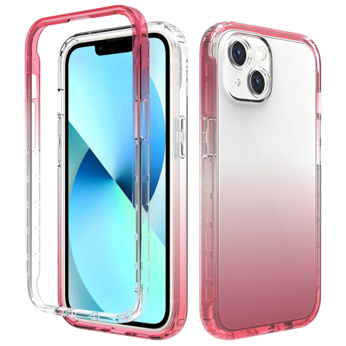 Estuche para teléfono PC + TPU de cambio gradual de dos colores
