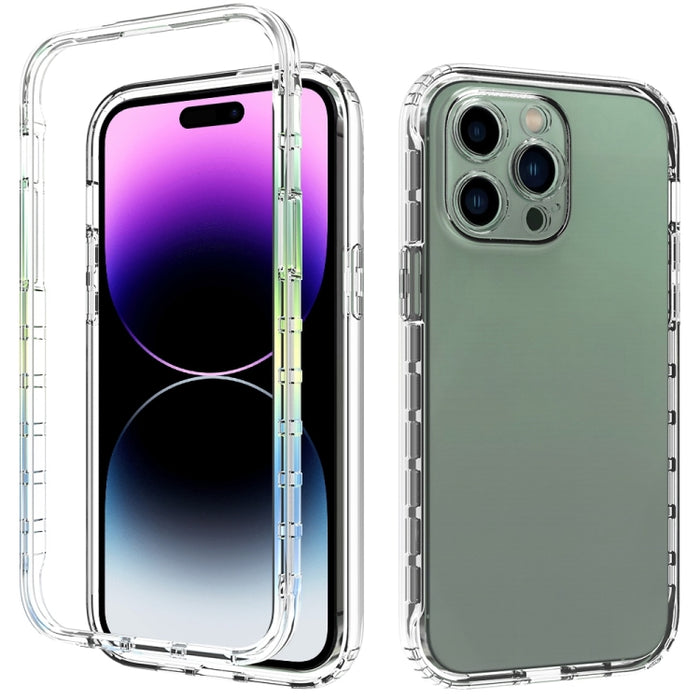 Estuche para teléfono PC + TPU de cambio gradual de dos colores