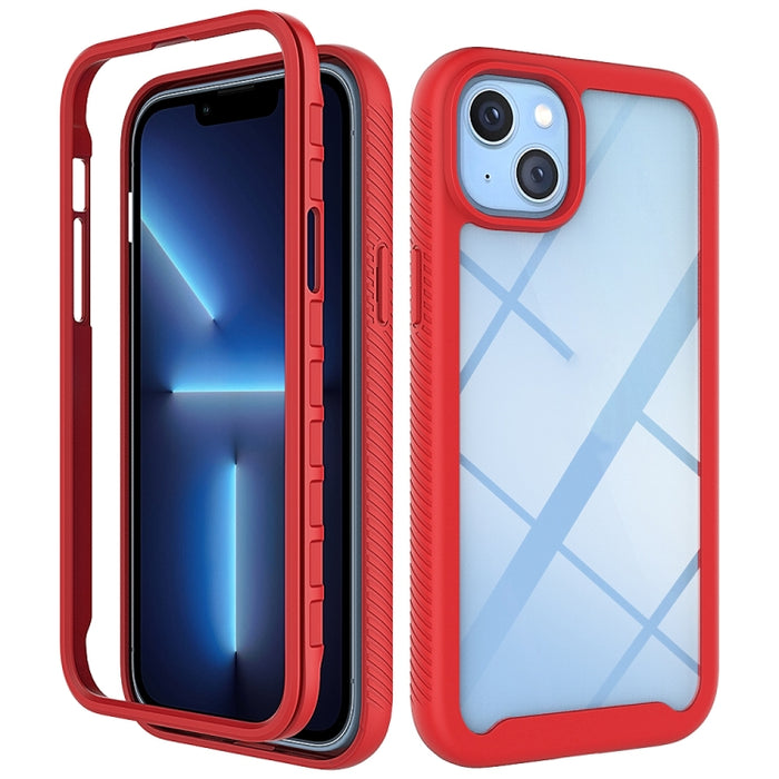 Cielo estrellado Color sólido PC + TPU Funda para teléfono