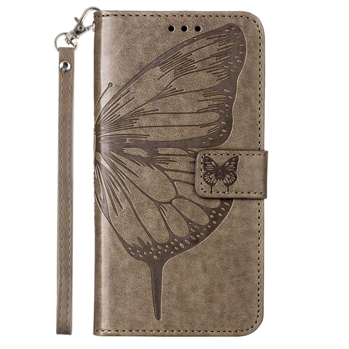 Estuche para teléfono de cuero con mariposa en relieve, For iPhone 14, For iPhone 14 Plus, For iPhone 14 Pro, For iPhone 14 Pro Max