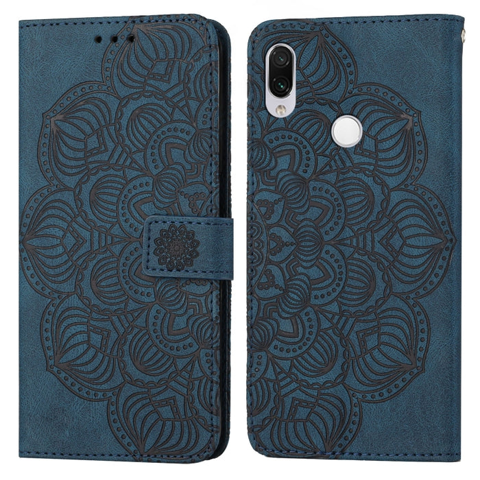 Estuche para teléfono de cuero con tapa en relieve de mandala, For Xiaomi Redmi Note 7 / Note 7 Pro, For Xiaomi Redmi 9, For Xiaomi Redmi 9A, For Xiaomi Redmi 9C / 10A, For Xiaomi Redmi 9T, For Xiaomi Redmi 10, For Xiaomi Redmi 10C                     ...