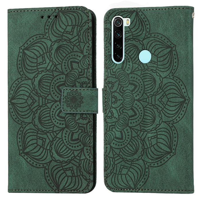 Estuche para teléfono de cuero con tapa en relieve de mandala, For Xiaomi Redmi Note 7 / Note 7 Pro, For Xiaomi Redmi 9, For Xiaomi Redmi 9A, For Xiaomi Redmi 9C / 10A, For Xiaomi Redmi 9T, For Xiaomi Redmi 10, For Xiaomi Redmi 10C                     ...