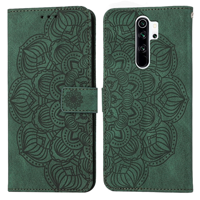 Estuche para teléfono de cuero con tapa en relieve de mandala, For Xiaomi Redmi Note 7 / Note 7 Pro, For Xiaomi Redmi 9, For Xiaomi Redmi 9A, For Xiaomi Redmi 9C / 10A, For Xiaomi Redmi 9T, For Xiaomi Redmi 10, For Xiaomi Redmi 10C                     ...
