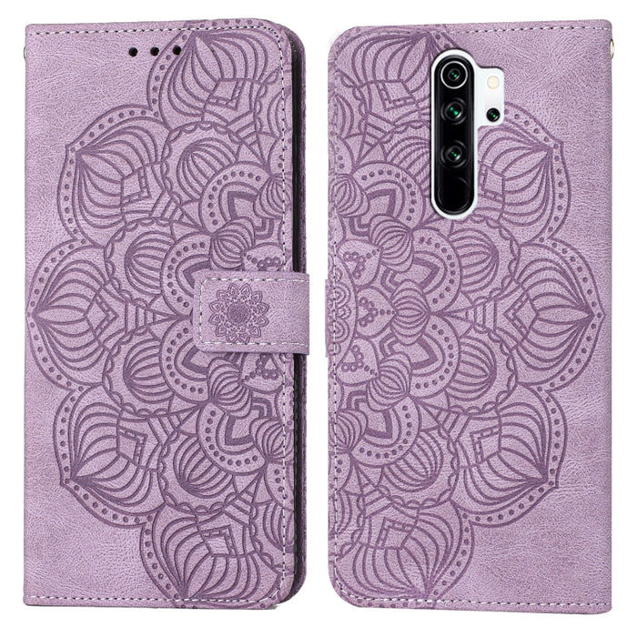 Estuche para teléfono de cuero con tapa en relieve de mandala, For Xiaomi Redmi Note 7 / Note 7 Pro, For Xiaomi Redmi 9, For Xiaomi Redmi 9A, For Xiaomi Redmi 9C / 10A, For Xiaomi Redmi 9T, For Xiaomi Redmi 10, For Xiaomi Redmi 10C                     ...