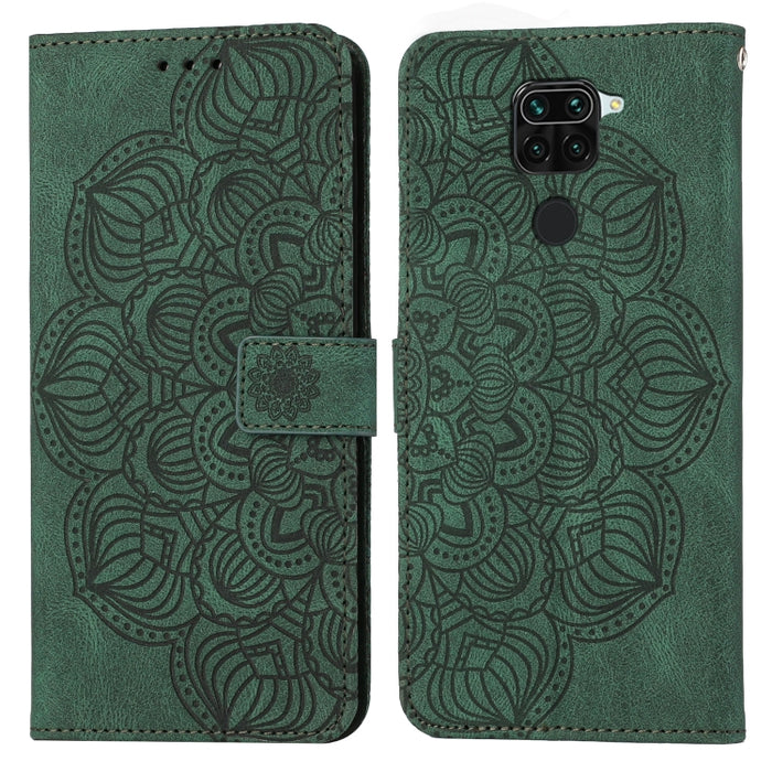 Estuche para teléfono de cuero con tapa en relieve de mandala, For Xiaomi Redmi Note 7 / Note 7 Pro, For Xiaomi Redmi 9, For Xiaomi Redmi 9A, For Xiaomi Redmi 9C / 10A, For Xiaomi Redmi 9T, For Xiaomi Redmi 10, For Xiaomi Redmi 10C                     ...