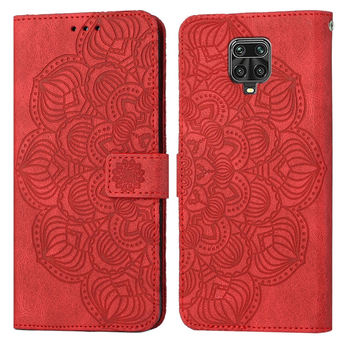 Estuche para teléfono de cuero con tapa en relieve de mandala, For Xiaomi Redmi Note 7 / Note 7 Pro, For Xiaomi Redmi 9, For Xiaomi Redmi 9A, For Xiaomi Redmi 9C / 10A, For Xiaomi Redmi 9T, For Xiaomi Redmi 10, For Xiaomi Redmi 10C                     ...