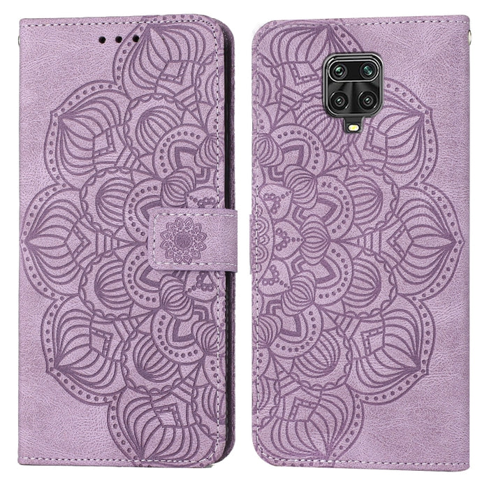 Estuche para teléfono de cuero con tapa en relieve de mandala, For Xiaomi Redmi Note 7 / Note 7 Pro, For Xiaomi Redmi 9, For Xiaomi Redmi 9A, For Xiaomi Redmi 9C / 10A, For Xiaomi Redmi 9T, For Xiaomi Redmi 10, For Xiaomi Redmi 10C                     ...