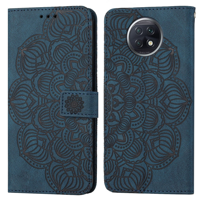 Estuche para teléfono de cuero con tapa en relieve de mandala, For Xiaomi Redmi Note 7 / Note 7 Pro, For Xiaomi Redmi 9, For Xiaomi Redmi 9A, For Xiaomi Redmi 9C / 10A, For Xiaomi Redmi 9T, For Xiaomi Redmi 10, For Xiaomi Redmi 10C                     ...