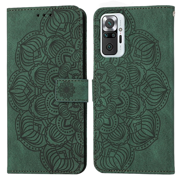 Estuche para teléfono de cuero con tapa en relieve de mandala, For Xiaomi Redmi Note 7 / Note 7 Pro, For Xiaomi Redmi 9, For Xiaomi Redmi 9A, For Xiaomi Redmi 9C / 10A, For Xiaomi Redmi 9T, For Xiaomi Redmi 10, For Xiaomi Redmi 10C                     ...