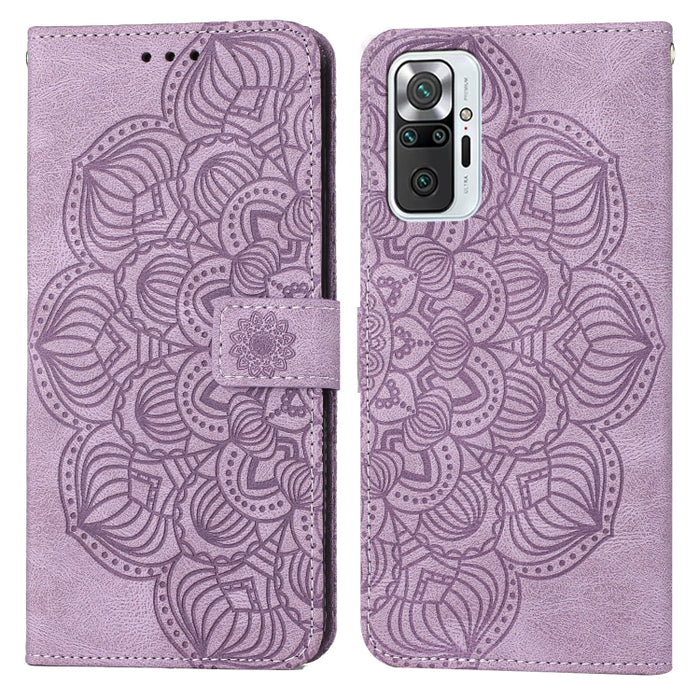 Estuche para teléfono de cuero con tapa en relieve de mandala, For Xiaomi Redmi Note 7 / Note 7 Pro, For Xiaomi Redmi 9, For Xiaomi Redmi 9A, For Xiaomi Redmi 9C / 10A, For Xiaomi Redmi 9T, For Xiaomi Redmi 10, For Xiaomi Redmi 10C                     ...