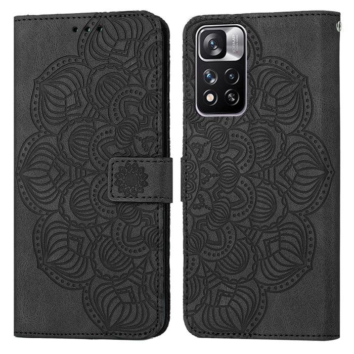 Estuche para teléfono de cuero con tapa en relieve de mandala, For Xiaomi Redmi Note 7 / Note 7 Pro, For Xiaomi Redmi 9, For Xiaomi Redmi 9A, For Xiaomi Redmi 9C / 10A, For Xiaomi Redmi 9T, For Xiaomi Redmi 10, For Xiaomi Redmi 10C                     ...
