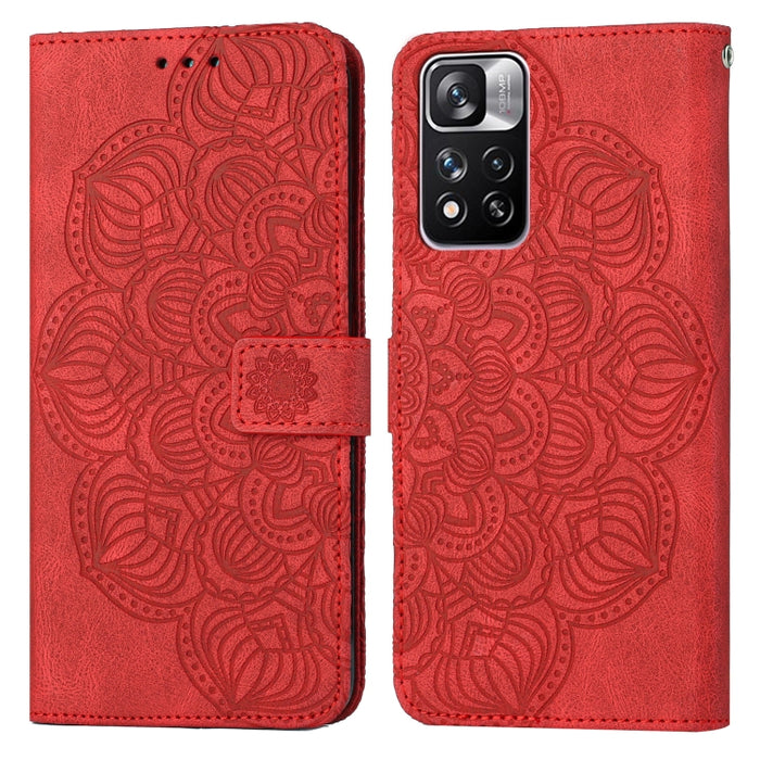 Estuche para teléfono de cuero con tapa en relieve de mandala, For Xiaomi Redmi Note 7 / Note 7 Pro, For Xiaomi Redmi 9, For Xiaomi Redmi 9A, For Xiaomi Redmi 9C / 10A, For Xiaomi Redmi 9T, For Xiaomi Redmi 10, For Xiaomi Redmi 10C                     ...