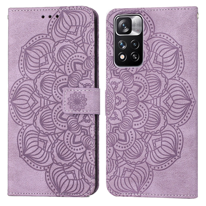 Estuche para teléfono de cuero con tapa en relieve de mandala, For Xiaomi Redmi Note 7 / Note 7 Pro, For Xiaomi Redmi 9, For Xiaomi Redmi 9A, For Xiaomi Redmi 9C / 10A, For Xiaomi Redmi 9T, For Xiaomi Redmi 10, For Xiaomi Redmi 10C                     ...