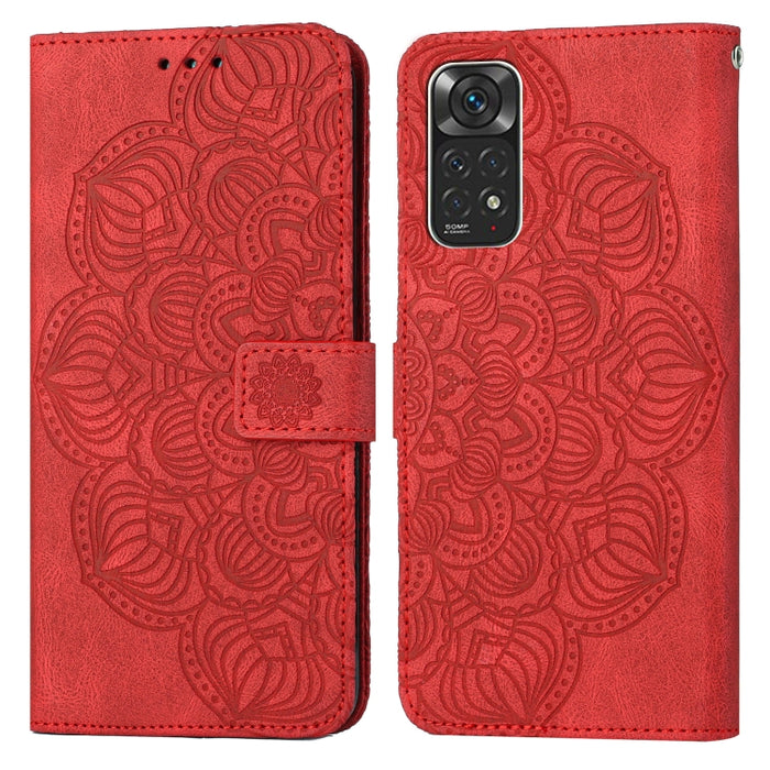 Estuche para teléfono de cuero con tapa en relieve de mandala, For Xiaomi Redmi Note 7 / Note 7 Pro, For Xiaomi Redmi 9, For Xiaomi Redmi 9A, For Xiaomi Redmi 9C / 10A, For Xiaomi Redmi 9T, For Xiaomi Redmi 10, For Xiaomi Redmi 10C                     ...