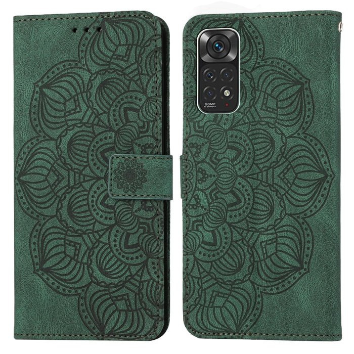 Estuche para teléfono de cuero con tapa en relieve de mandala, For Xiaomi Redmi Note 7 / Note 7 Pro, For Xiaomi Redmi 9, For Xiaomi Redmi 9A, For Xiaomi Redmi 9C / 10A, For Xiaomi Redmi 9T, For Xiaomi Redmi 10, For Xiaomi Redmi 10C                     ...