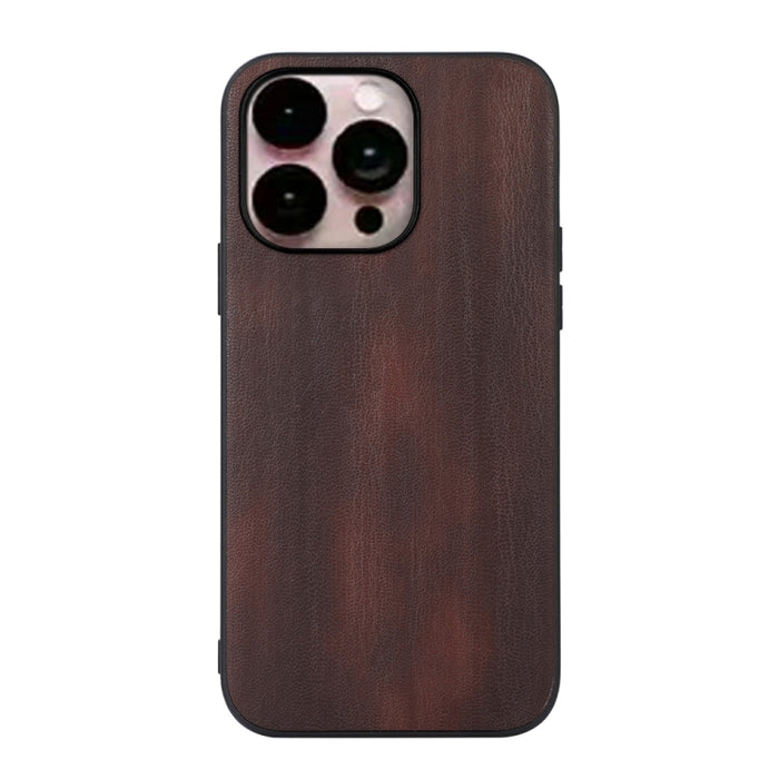 Funda de teléfono PU con textura de vaca amarilla