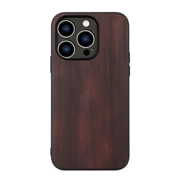 Funda de teléfono PU con textura de vaca amarilla