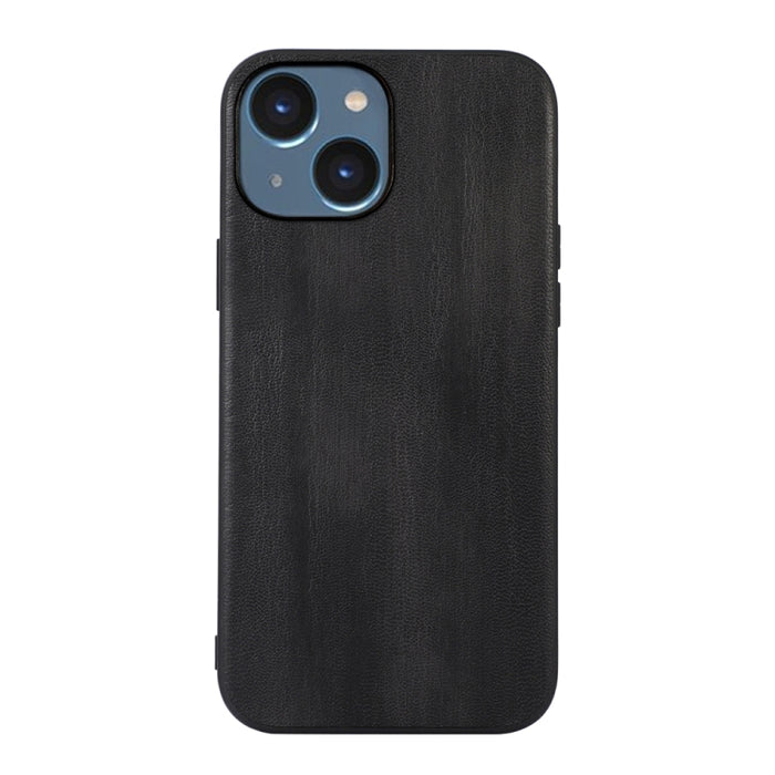 Funda de teléfono PU con textura de vaca amarilla