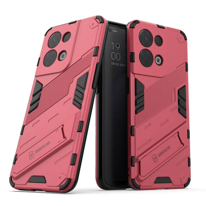 Punk Armor 2 en 1 PC + TPU Estuche para teléfono a prueba de golpes con soporte invisible, For OPPO Reno8, For OPPO Reno8 Pro, For OPPO Reno8 Pro+, For Xiaomi Poco M4 5G