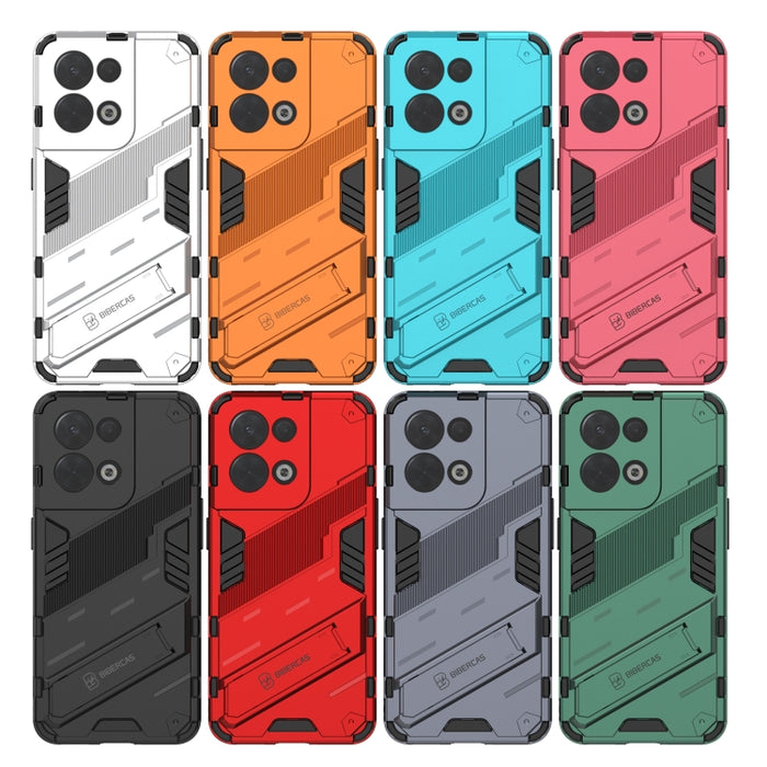 Punk Armor 2 en 1 PC + TPU Estuche para teléfono a prueba de golpes con soporte invisible, For OPPO Reno8, For OPPO Reno8 Pro, For OPPO Reno8 Pro+, For Xiaomi Poco M4 5G