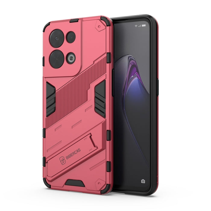 Punk Armor 2 en 1 PC + TPU Estuche para teléfono a prueba de golpes con soporte invisible, For OPPO Reno8, For OPPO Reno8 Pro, For OPPO Reno8 Pro+, For Xiaomi Poco M4 5G
