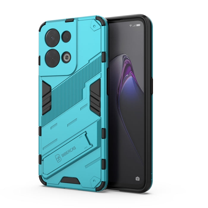 Punk Armor 2 en 1 PC + TPU Estuche para teléfono a prueba de golpes con soporte invisible, For OPPO Reno8, For OPPO Reno8 Pro, For OPPO Reno8 Pro+, For Xiaomi Poco M4 5G