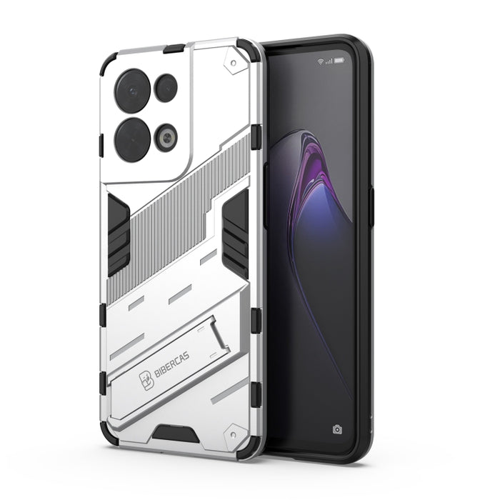 Punk Armor 2 en 1 PC + TPU Estuche para teléfono a prueba de golpes con soporte invisible, For OPPO Reno8, For OPPO Reno8 Pro, For OPPO Reno8 Pro+, For Xiaomi Poco M4 5G