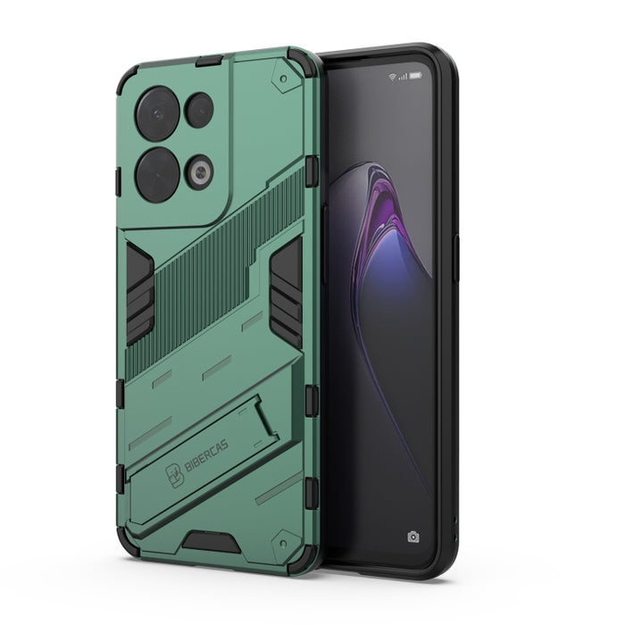 Punk Armor 2 en 1 PC + TPU Estuche para teléfono a prueba de golpes con soporte invisible, For OPPO Reno8, For OPPO Reno8 Pro, For OPPO Reno8 Pro+, For Xiaomi Poco M4 5G