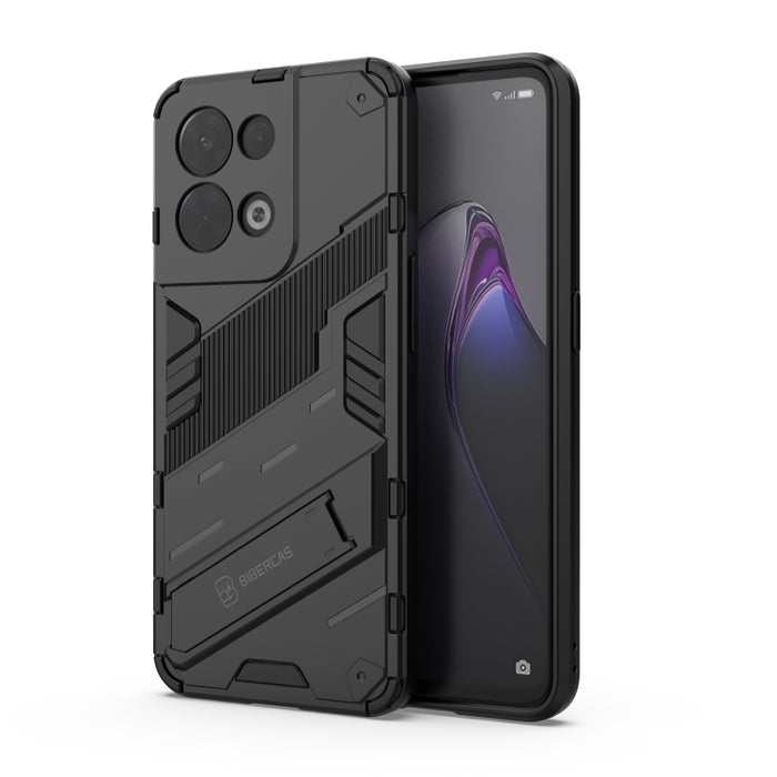 Punk Armor 2 en 1 PC + TPU Estuche para teléfono a prueba de golpes con soporte invisible, For OPPO Reno8, For OPPO Reno8 Pro, For OPPO Reno8 Pro+, For Xiaomi Poco M4 5G