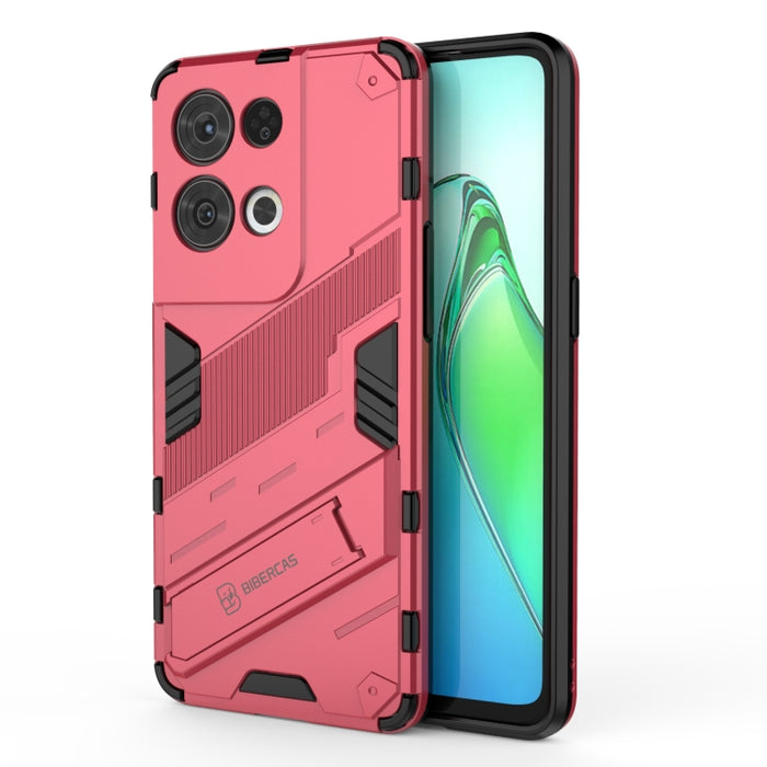 Punk Armor 2 en 1 PC + TPU Estuche para teléfono a prueba de golpes con soporte invisible, For OPPO Reno8, For OPPO Reno8 Pro, For OPPO Reno8 Pro+, For Xiaomi Poco M4 5G