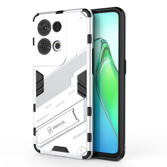 Punk Armor 2 en 1 PC + TPU Estuche para teléfono a prueba de golpes con soporte invisible, For OPPO Reno8, For OPPO Reno8 Pro, For OPPO Reno8 Pro+, For Xiaomi Poco M4 5G