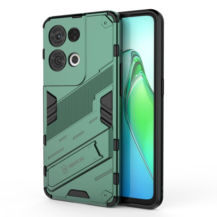 Punk Armor 2 en 1 PC + TPU Estuche para teléfono a prueba de golpes con soporte invisible, For OPPO Reno8, For OPPO Reno8 Pro, For OPPO Reno8 Pro+, For Xiaomi Poco M4 5G