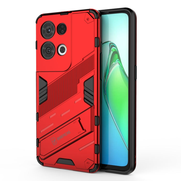 Punk Armor 2 en 1 PC + TPU Estuche para teléfono a prueba de golpes con soporte invisible, For OPPO Reno8, For OPPO Reno8 Pro, For OPPO Reno8 Pro+, For Xiaomi Poco M4 5G