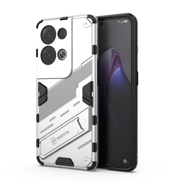 Punk Armor 2 en 1 PC + TPU Estuche para teléfono a prueba de golpes con soporte invisible, For OPPO Reno8, For OPPO Reno8 Pro, For OPPO Reno8 Pro+, For Xiaomi Poco M4 5G