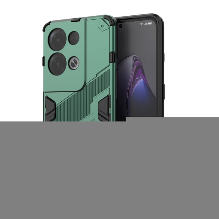 Punk Armor 2 en 1 PC + TPU Estuche para teléfono a prueba de golpes con soporte invisible, For OPPO Reno8, For OPPO Reno8 Pro, For OPPO Reno8 Pro+, For Xiaomi Poco M4 5G