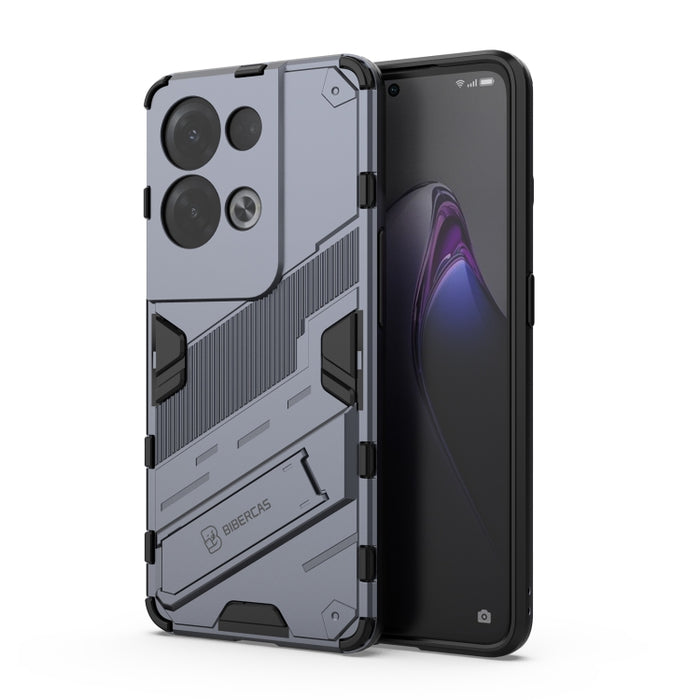 Punk Armor 2 en 1 PC + TPU Estuche para teléfono a prueba de golpes con soporte invisible, For OPPO Reno8, For OPPO Reno8 Pro, For OPPO Reno8 Pro+, For Xiaomi Poco M4 5G